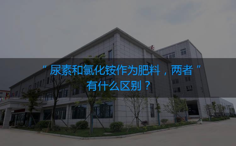 尿素和氯化銨作為肥料，兩者有什么區(qū)別？